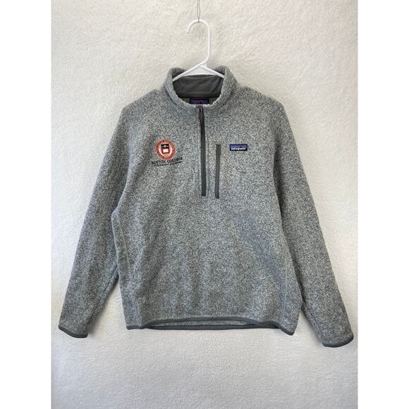 Patagonia Other - Patagonia Men’s 1/2 Zip Gray Better Sweater Fleece Boston College Size L